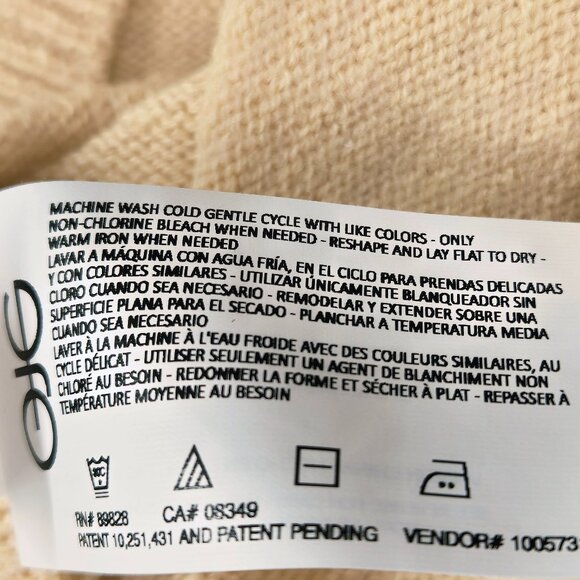 NWT CHRISTIAN SIRIANO CARAMEL POINTELLE LONG SLEEVE SWEATER LARGE MSRP $89 - Picture 11 of 11